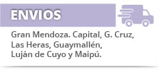 Envios a Mendoza Capital, Godoy Cruz, Las Heras, Guaymallen, Lujan de Cuyo.